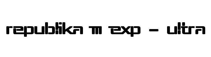 Republika III Exp - Ultra Font