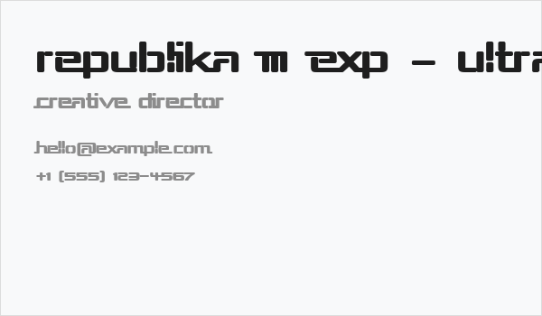 Republika III Exp - Ultra Business Card