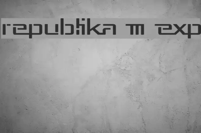 Republika III Exp Caratteri examples