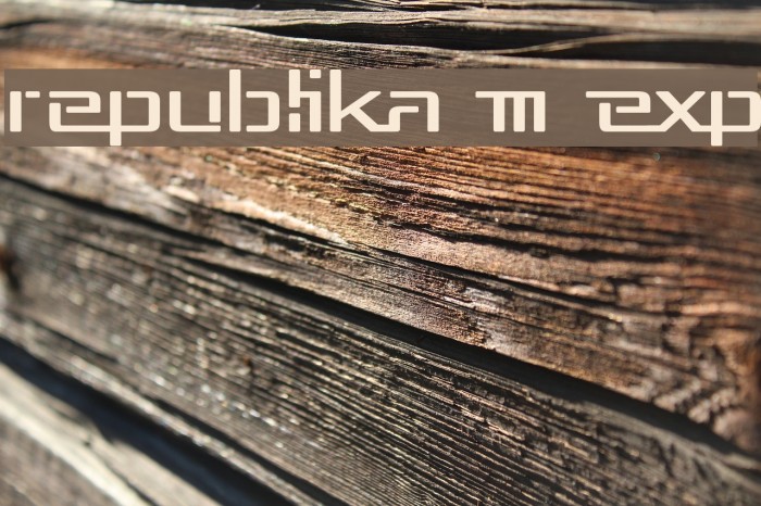 Republika III Exp Font examples