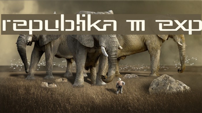 Republika III Exp Font examples