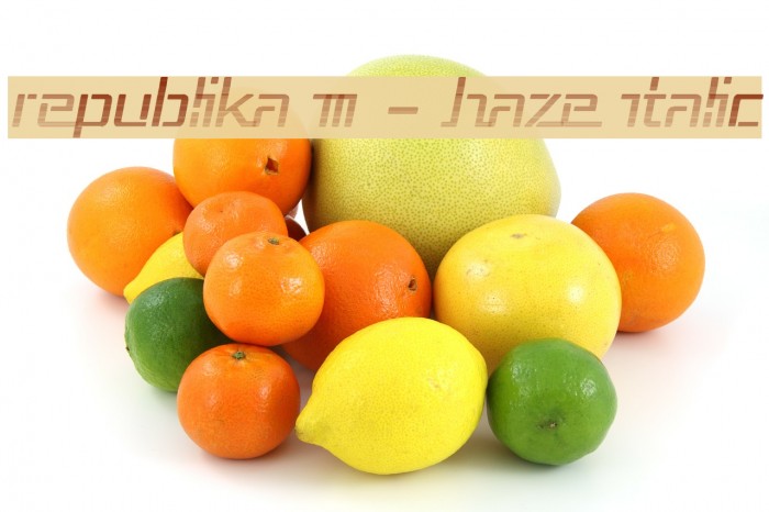 Republika III - Haze Italic Font examples