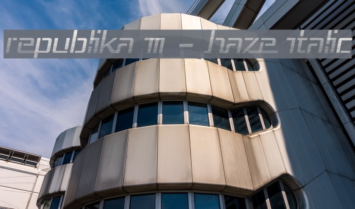 Republika III - Haze Italic Font examples