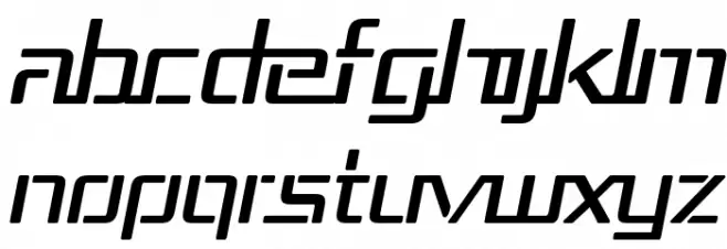 Republika III Italic फ़ॉन्ट अपरकेस