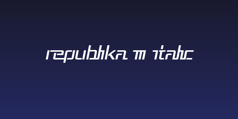 Republika III Italic Social Header