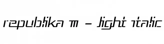 Republika III - Light Italic  baixar fontes gratis
