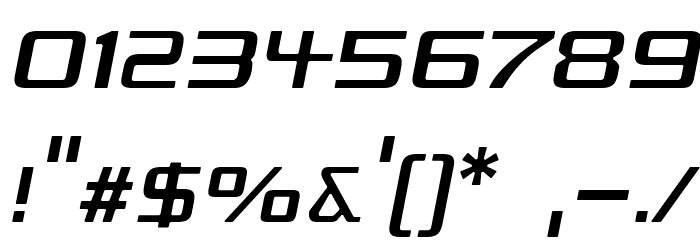 Republika III - Light Italic Font OTHER CHARS