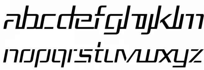Republika III - Light Italic フォント 大文字