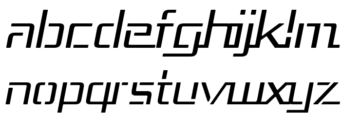 Republika III - Light Italic Font LOWERCASE