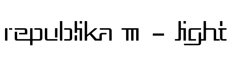 Republika III - Light  baixar fontes gratis