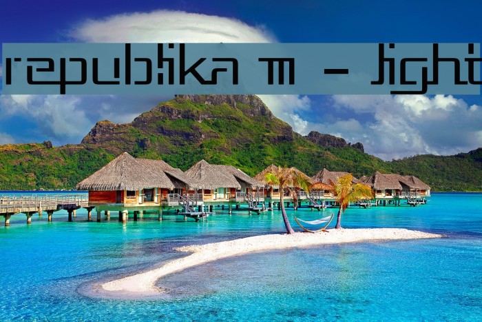 Republika III - Light Font examples