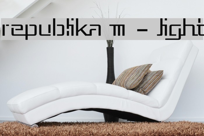 Republika III - Light Font examples
