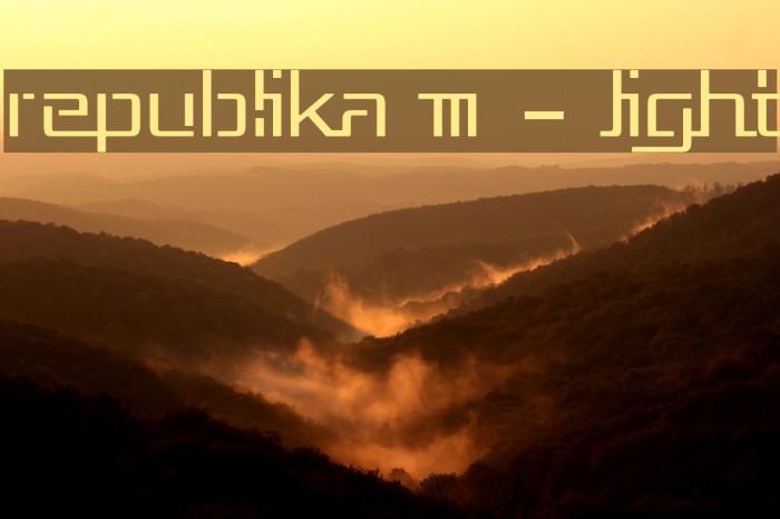 Republika III - Light Font examples