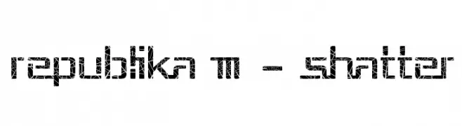 Republika III - Shatter  免费字体下载
