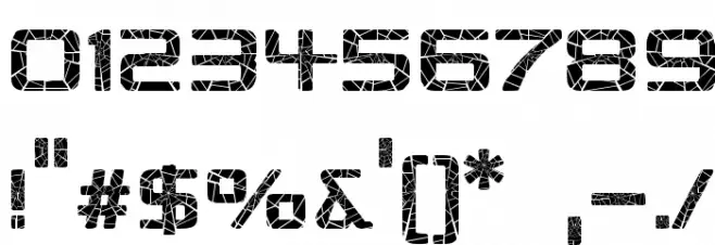 Republika III - Shatter Font OTHER CHARS