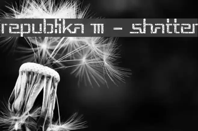 Republika III - Shatter Font examples