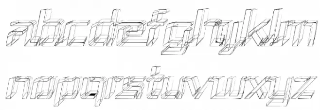 Republika III - Sketch Italic Шрифта ВЕРХНИЙ