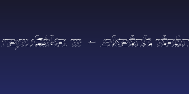 Republika III - Sketch Italic Social Header