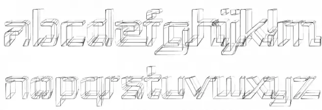 Republika III - Sketch Font LOWERCASE