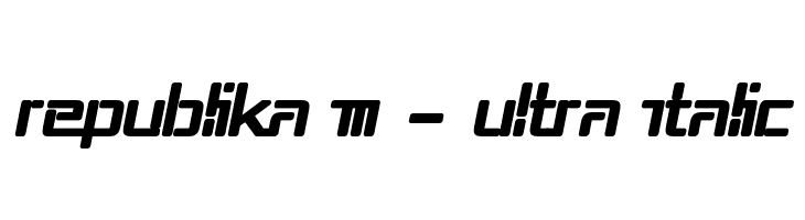 Republika III - Ultra Italic  免费字体下载
