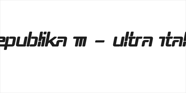 Republika III - Ultra Italic Logo
