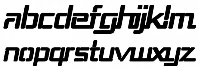 Republika III - Ultra Italic Font LOWERCASE