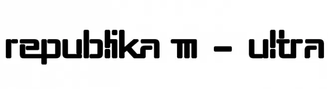 Republika III - Ultra  Free Fonts Download