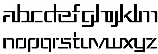 Republika III 字体 大写