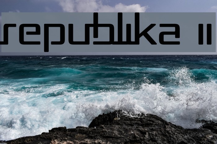 Republika II Font examples