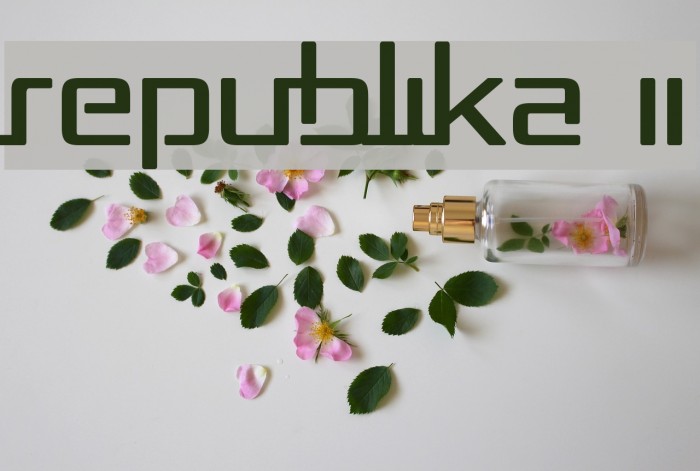Republika II Font examples