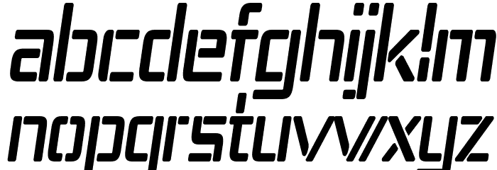 Republika IV Cnd Bold Italic Font LOWERCASE