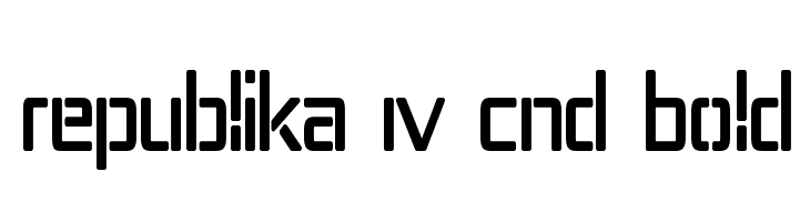 Republika IV Cnd Bold Font