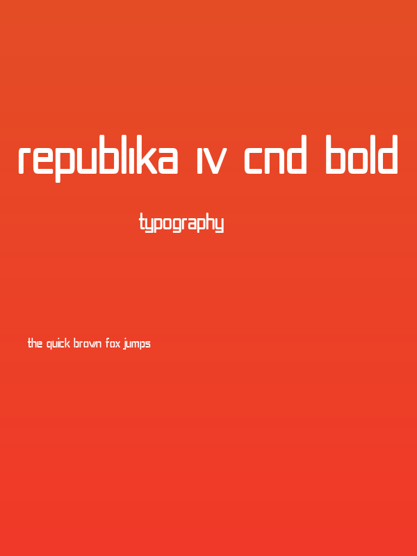 Republika IV Cnd Bold Poster