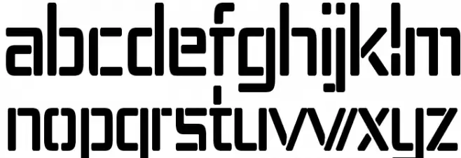 Republika IV Cnd Bold Schriftart Kleinbuchstaben