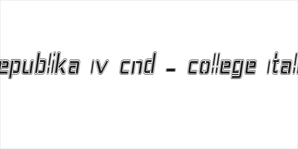 Republika IV Cnd - College Italic Logo