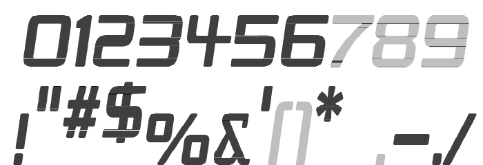 Republika IV Cnd - Haze Italic Font OTHER CHARS