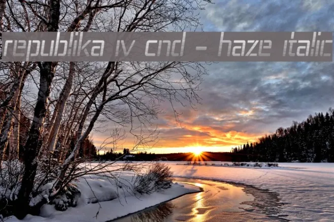 Republika IV Cnd - Haze Italic Example 2