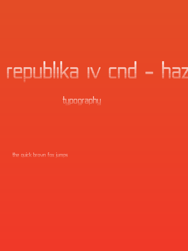 Republika IV Cnd - Haze Poster