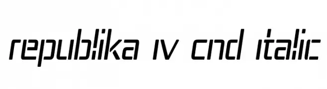 Republika IV Cnd Italic  Fuentes Gratis Descargar