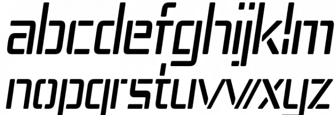 Republika IV Cnd Italic Schriftart Kleinbuchstaben