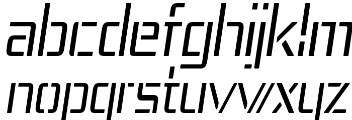 Republika IV Cnd - Light Italic Font LOWERCASE