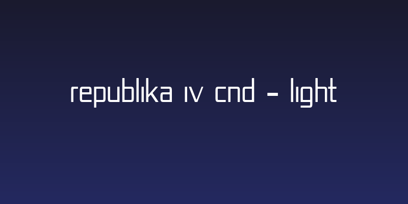Republika IV Cnd - Light Social Header