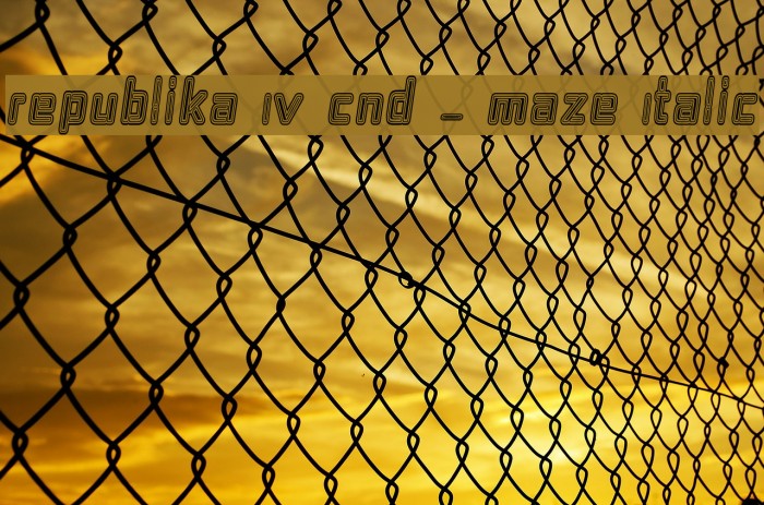 Republika IV Cnd - Maze Italic Example 1