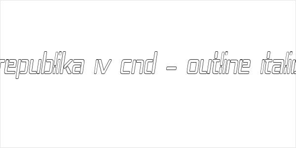 Republika IV Cnd - Outline Italic Logo