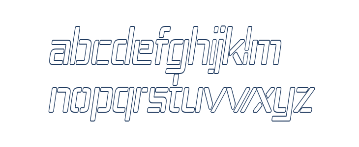 Republika IV Cnd - Outline Italic Lowercase
