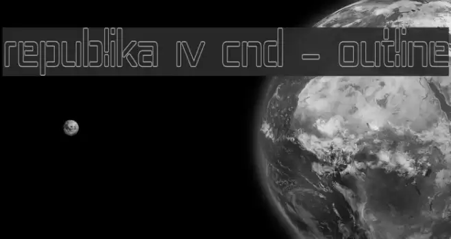 Republika IV Cnd - Outline Font examples