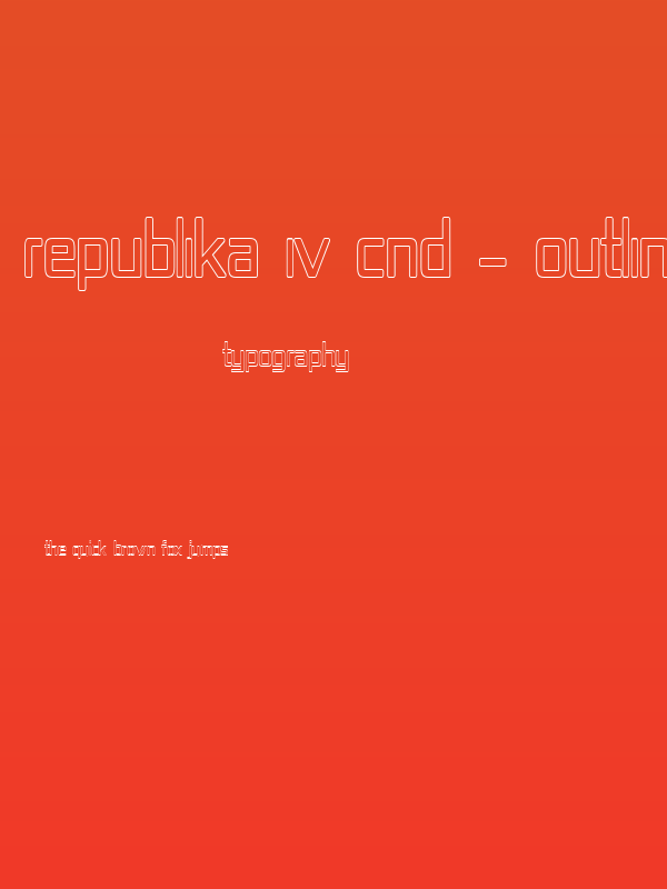Republika IV Cnd - Outline Poster