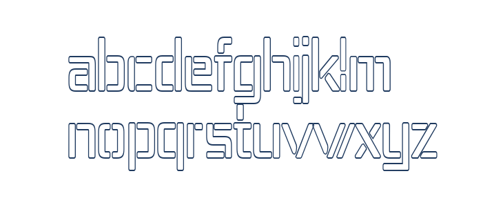 Republika IV Cnd - Outline Lowercase