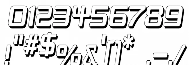 Republika IV Cnd - Shadow Italic Font OTHER CHARS