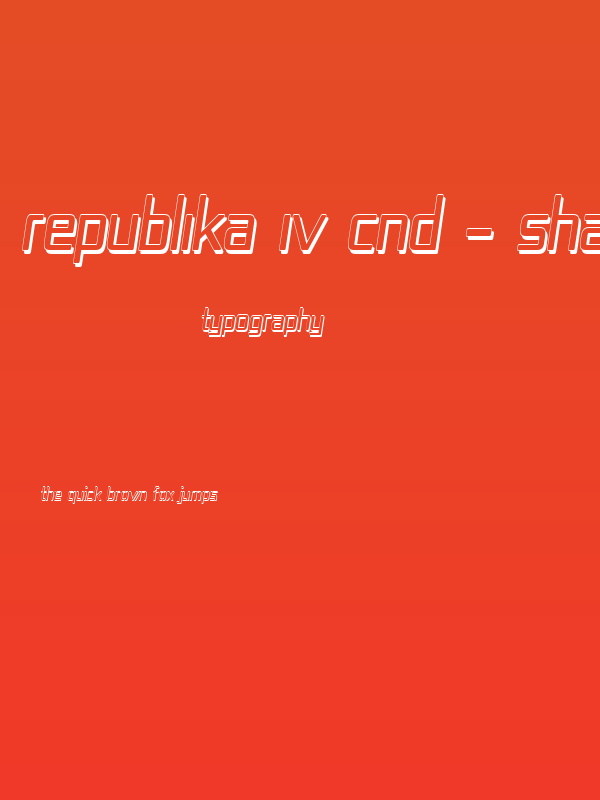 Republika IV Cnd - Shadow Italic Poster